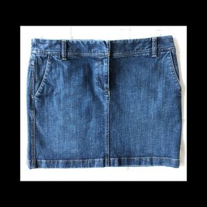 NWOT Ann Taylor LOFT Blue Jean Denim Mini Skirt